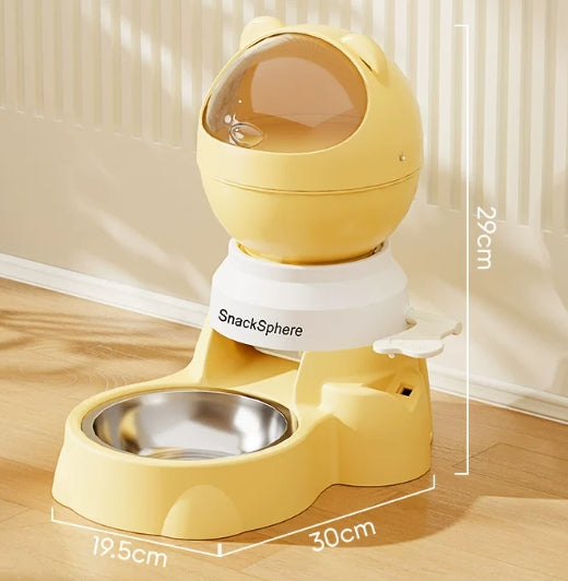 Furdew Press-Type Interactive Pet Feeder