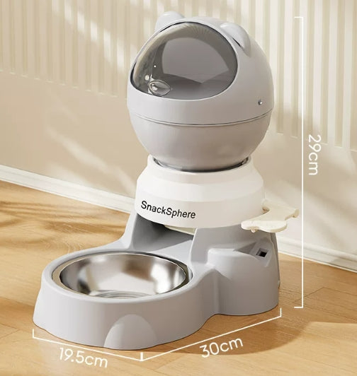 Furdew Press-Type Interactive Pet Feeder