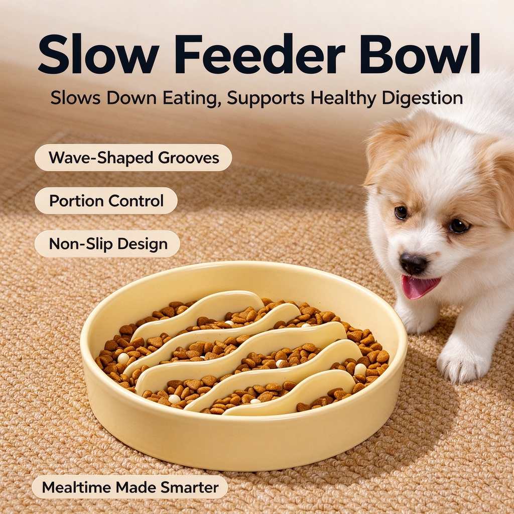 Furdew Slow Feeder Bowl for Dogs