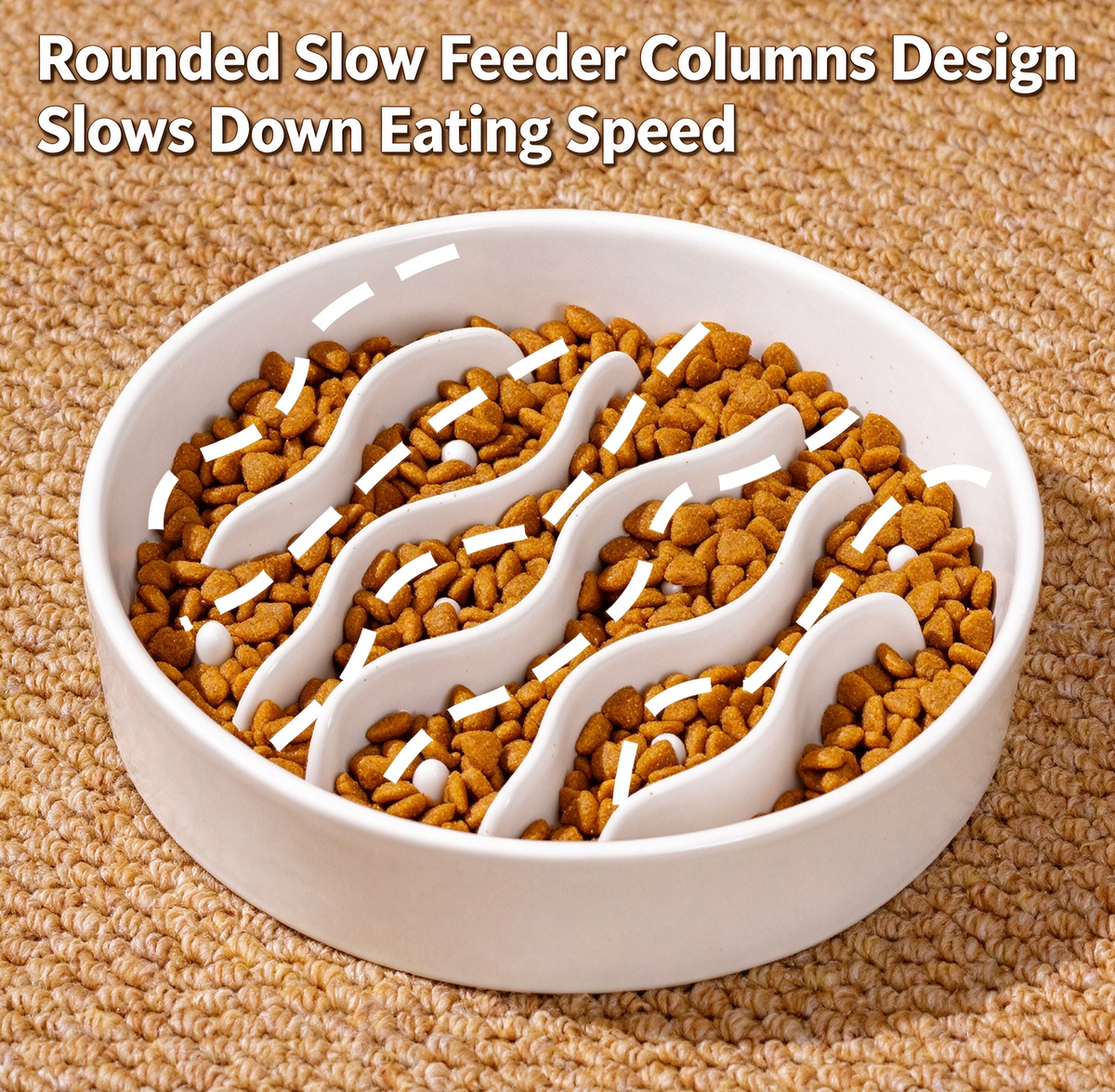 Furdew Slow Feeder Bowl for Dogs