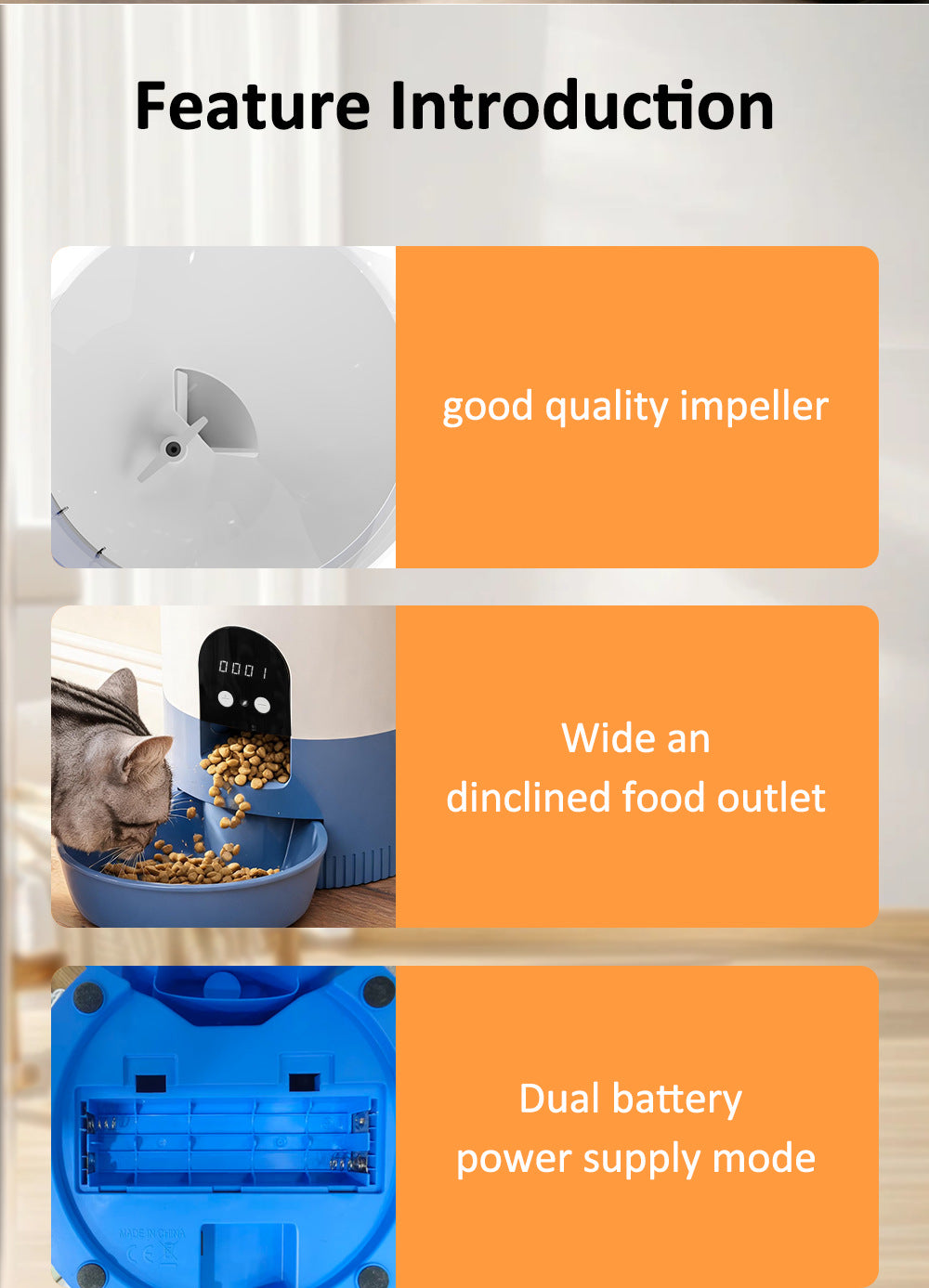Furdew Smart Feeder | 3L WiFi Automatic Pet Feeder with App Control, Up to 6 Meals a Day