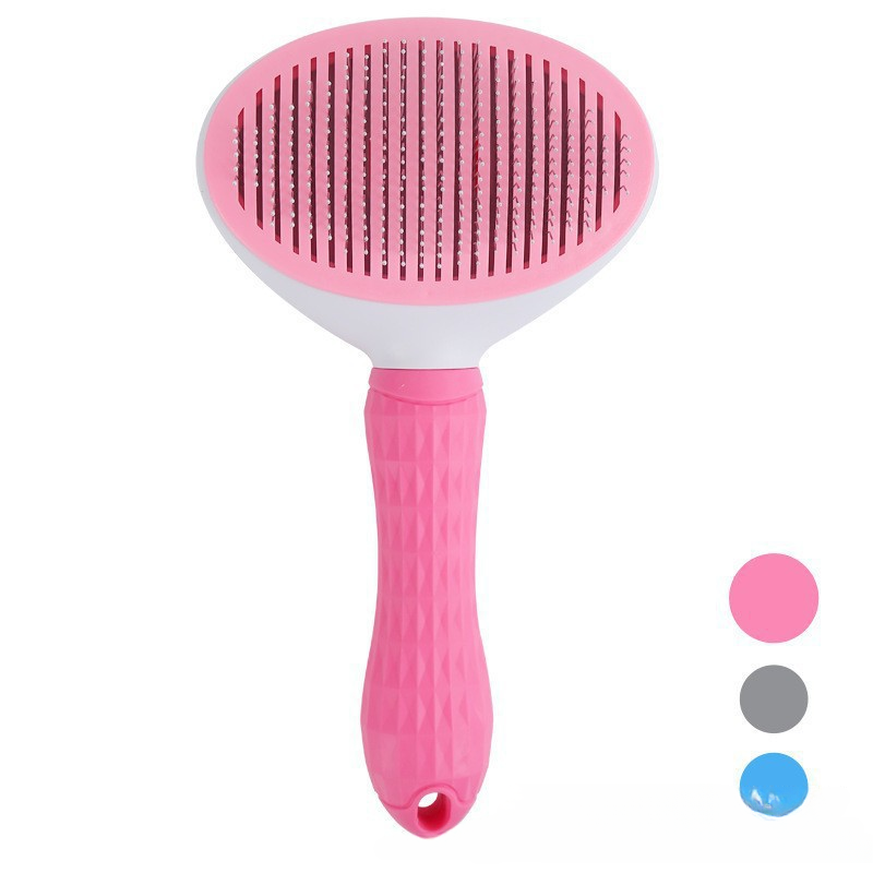 Furdew Self-Cleaning Deshedding Brush for Dogs & Cats | One-Click Fur Release