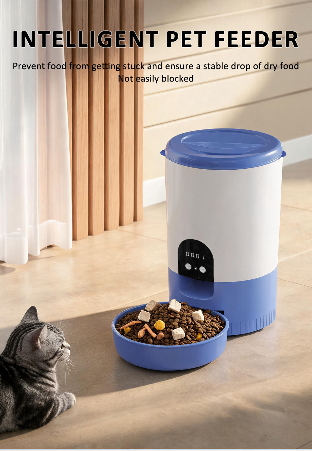 Furdew Smart Feeder | 3L WiFi Automatic Pet Feeder with App Control, Up to 6 Meals a Day