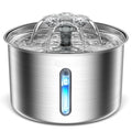 Furdew Smart Fountain | 3L Stainless Steel, Ultra-Quiet Circulating Water for Cats & Dogs